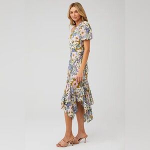 ASTR The Label Santorini One Shoulder Midi Dres